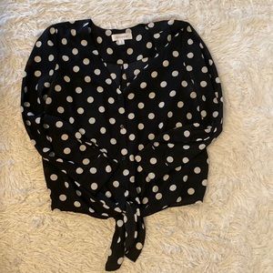 Polka dot blouse